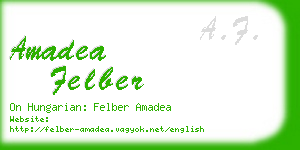 amadea felber business card